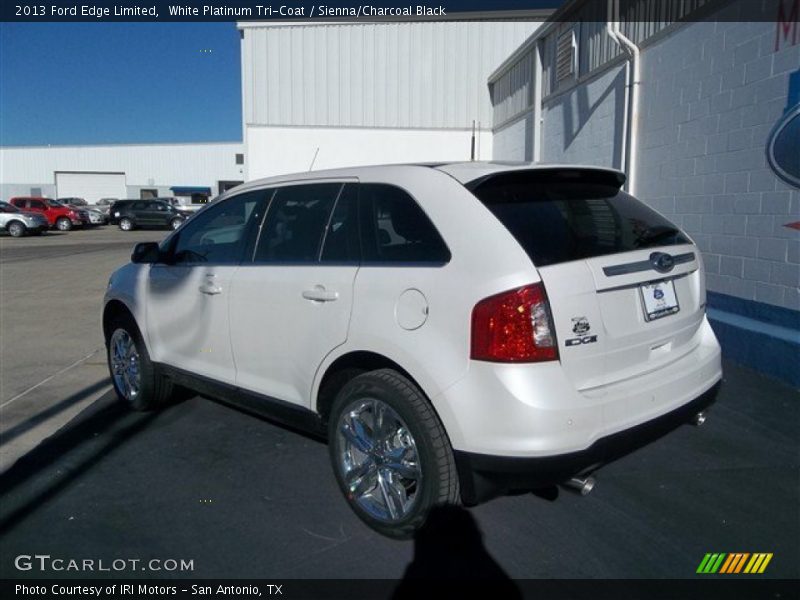 White Platinum Tri-Coat / Sienna/Charcoal Black 2013 Ford Edge Limited