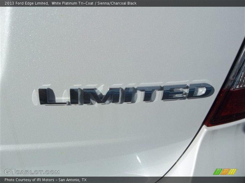 White Platinum Tri-Coat / Sienna/Charcoal Black 2013 Ford Edge Limited