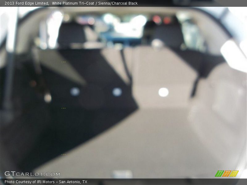 White Platinum Tri-Coat / Sienna/Charcoal Black 2013 Ford Edge Limited