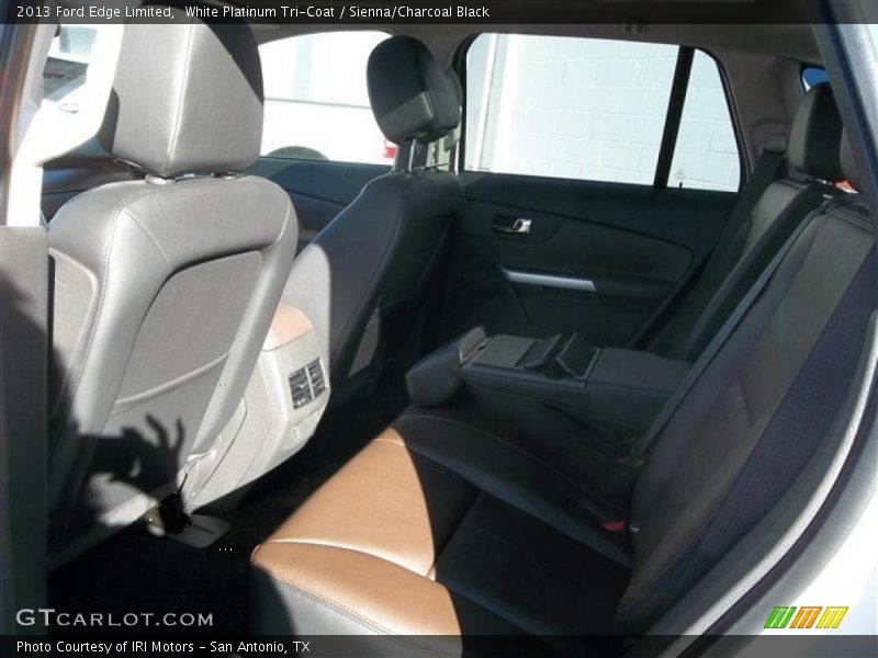 White Platinum Tri-Coat / Sienna/Charcoal Black 2013 Ford Edge Limited