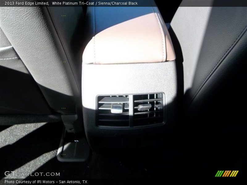 White Platinum Tri-Coat / Sienna/Charcoal Black 2013 Ford Edge Limited