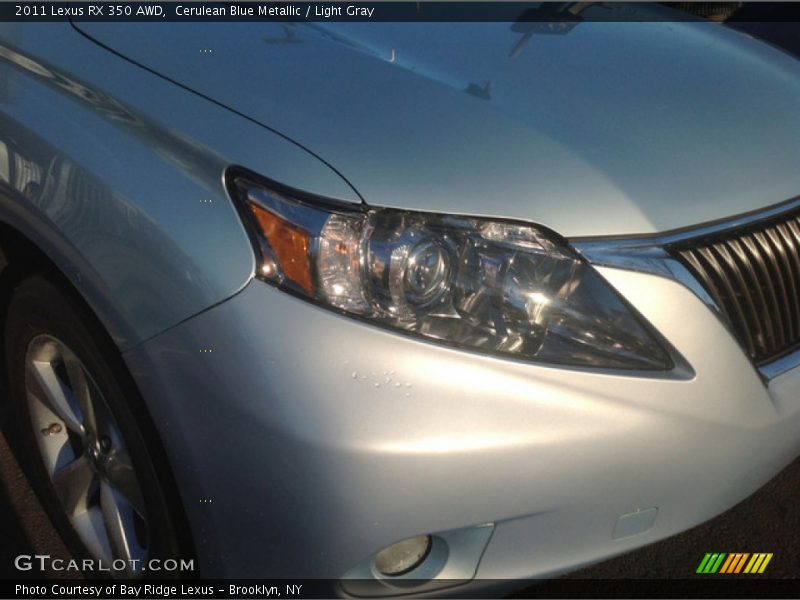 Cerulean Blue Metallic / Light Gray 2011 Lexus RX 350 AWD