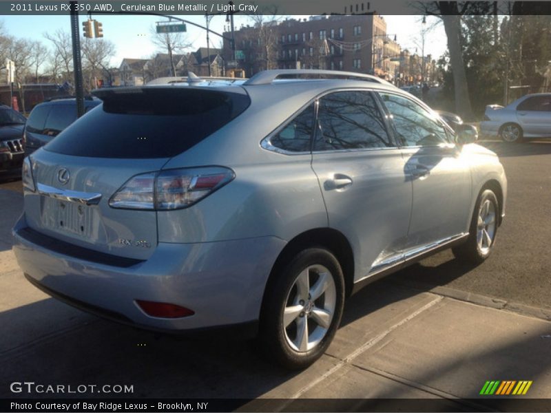 Cerulean Blue Metallic / Light Gray 2011 Lexus RX 350 AWD