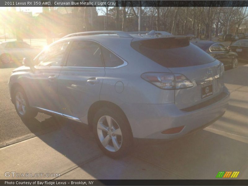 Cerulean Blue Metallic / Light Gray 2011 Lexus RX 350 AWD