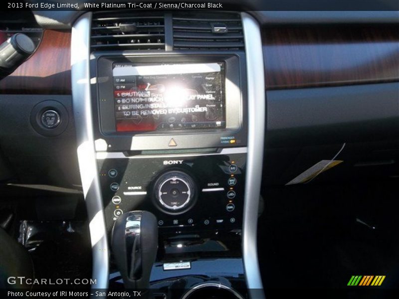 White Platinum Tri-Coat / Sienna/Charcoal Black 2013 Ford Edge Limited