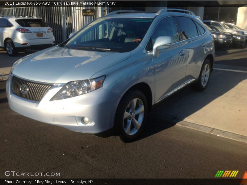 Cerulean Blue Metallic / Light Gray 2011 Lexus RX 350 AWD