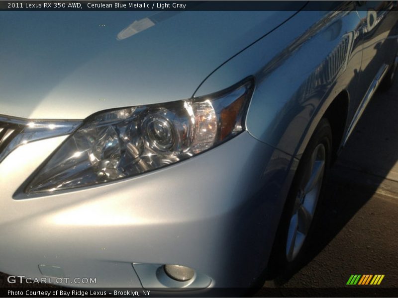 Cerulean Blue Metallic / Light Gray 2011 Lexus RX 350 AWD