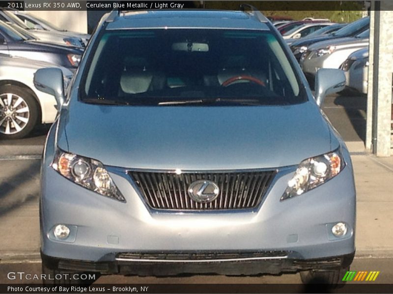Cerulean Blue Metallic / Light Gray 2011 Lexus RX 350 AWD