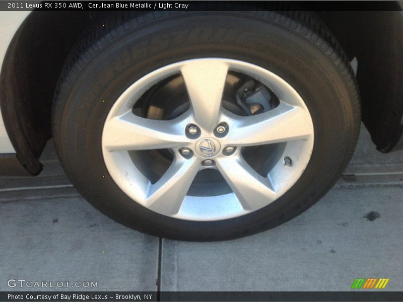 Cerulean Blue Metallic / Light Gray 2011 Lexus RX 350 AWD
