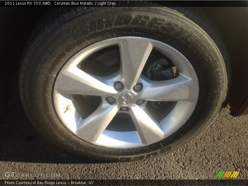 Cerulean Blue Metallic / Light Gray 2011 Lexus RX 350 AWD