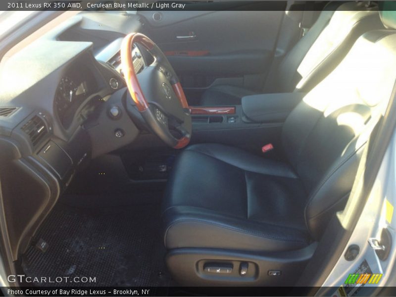 Cerulean Blue Metallic / Light Gray 2011 Lexus RX 350 AWD
