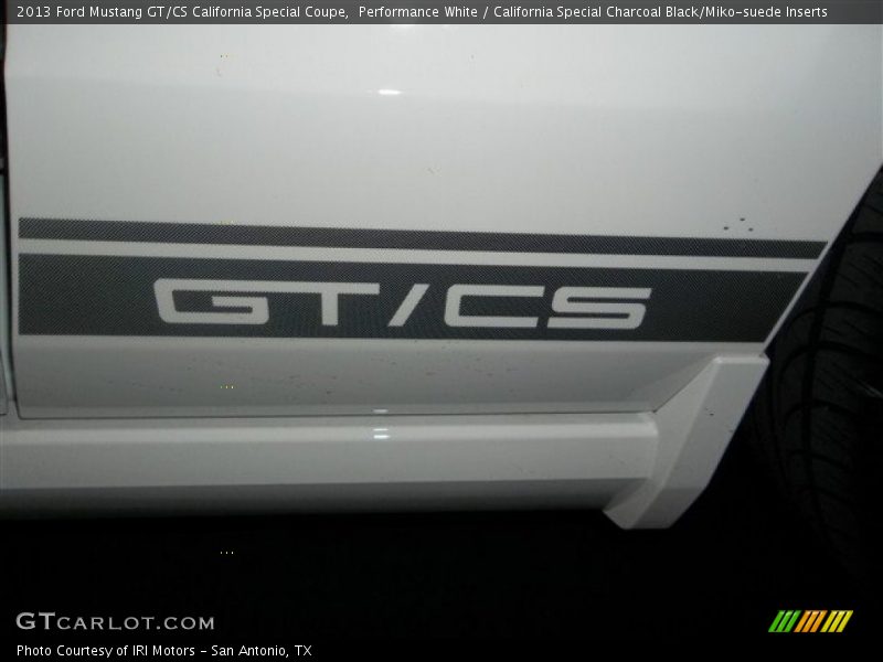 Performance White / California Special Charcoal Black/Miko-suede Inserts 2013 Ford Mustang GT/CS California Special Coupe
