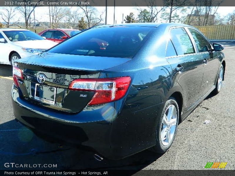 Cosmic Gray Mica / Black 2012 Toyota Camry SE