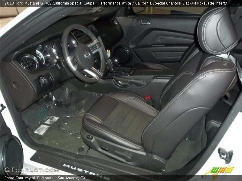 California Special Charcoal Black/Miko-suede Inserts Interior - 2013 Mustang GT/CS California Special Coupe 