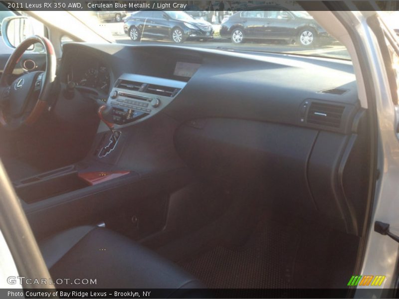 Cerulean Blue Metallic / Light Gray 2011 Lexus RX 350 AWD
