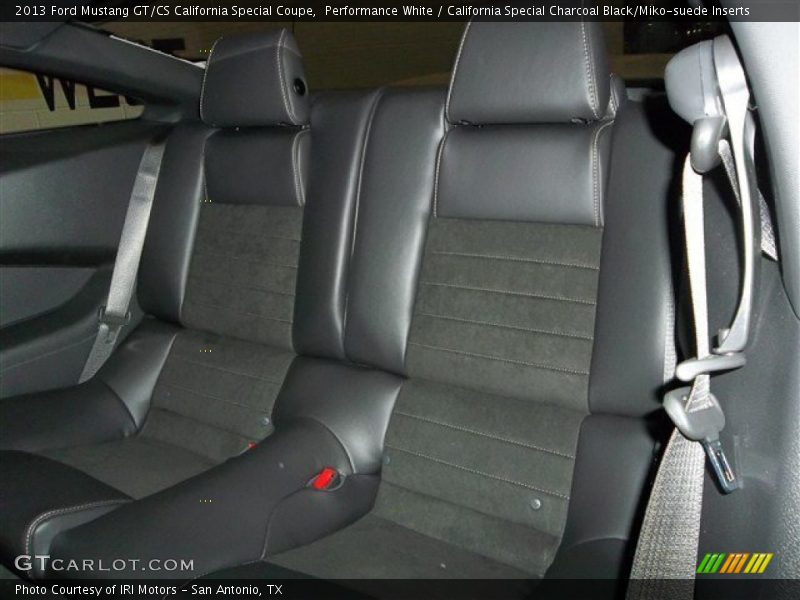 Performance White / California Special Charcoal Black/Miko-suede Inserts 2013 Ford Mustang GT/CS California Special Coupe