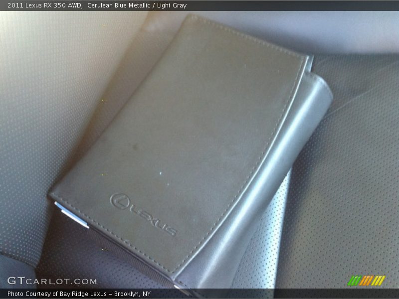 Cerulean Blue Metallic / Light Gray 2011 Lexus RX 350 AWD