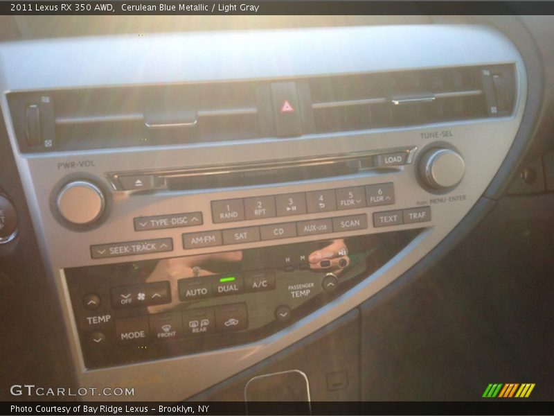 Cerulean Blue Metallic / Light Gray 2011 Lexus RX 350 AWD