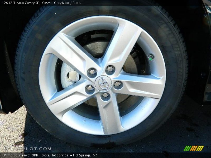 Cosmic Gray Mica / Black 2012 Toyota Camry SE