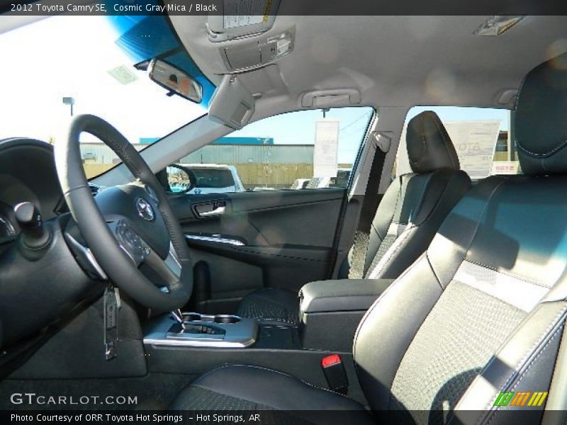 Cosmic Gray Mica / Black 2012 Toyota Camry SE