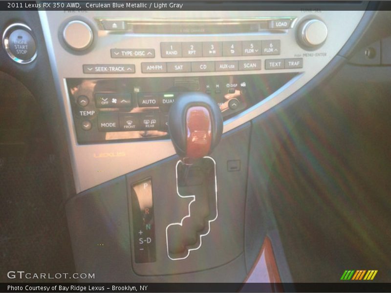 Cerulean Blue Metallic / Light Gray 2011 Lexus RX 350 AWD