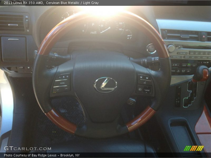 Cerulean Blue Metallic / Light Gray 2011 Lexus RX 350 AWD