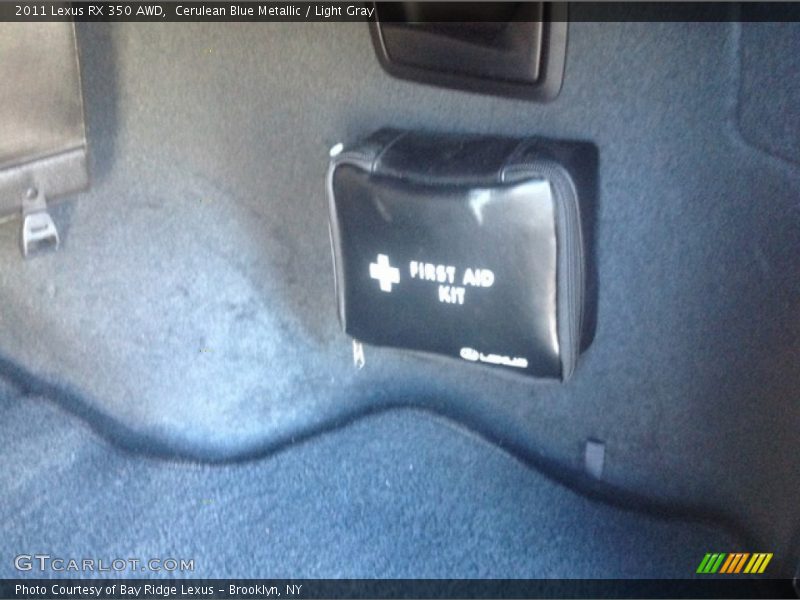Cerulean Blue Metallic / Light Gray 2011 Lexus RX 350 AWD