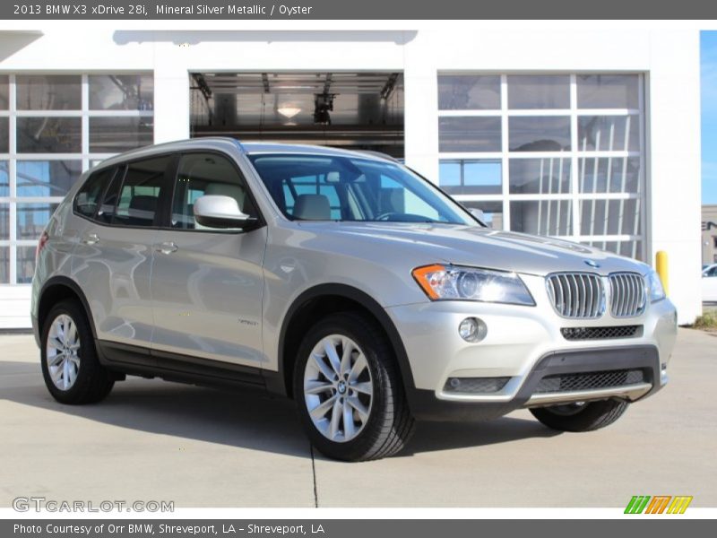 Mineral Silver Metallic / Oyster 2013 BMW X3 xDrive 28i