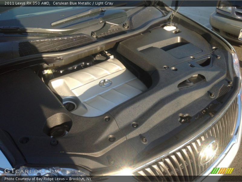 Cerulean Blue Metallic / Light Gray 2011 Lexus RX 350 AWD