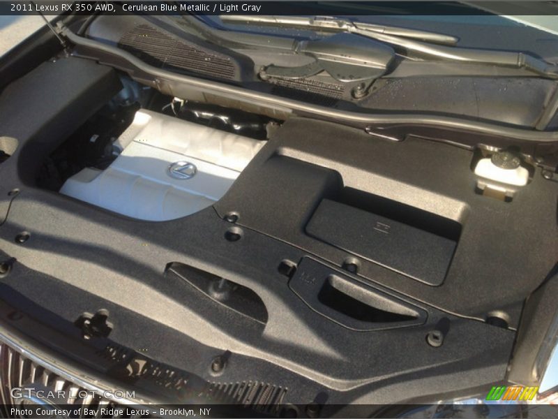 Cerulean Blue Metallic / Light Gray 2011 Lexus RX 350 AWD