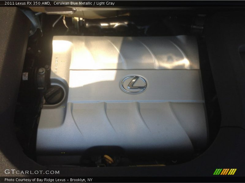Cerulean Blue Metallic / Light Gray 2011 Lexus RX 350 AWD