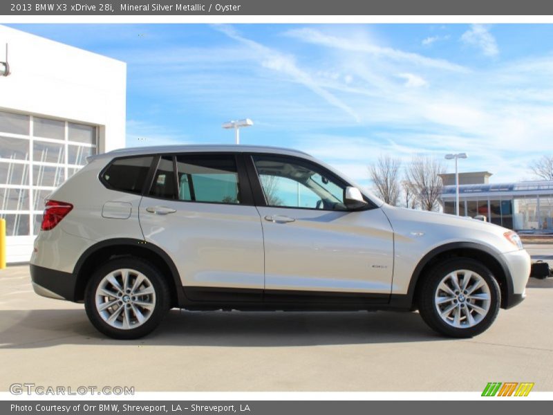 Mineral Silver Metallic / Oyster 2013 BMW X3 xDrive 28i
