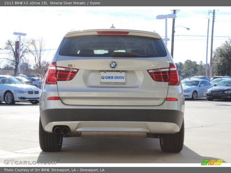 Mineral Silver Metallic / Oyster 2013 BMW X3 xDrive 28i
