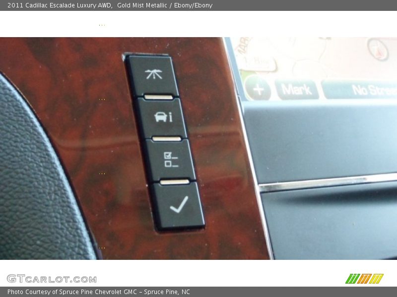 Gold Mist Metallic / Ebony/Ebony 2011 Cadillac Escalade Luxury AWD