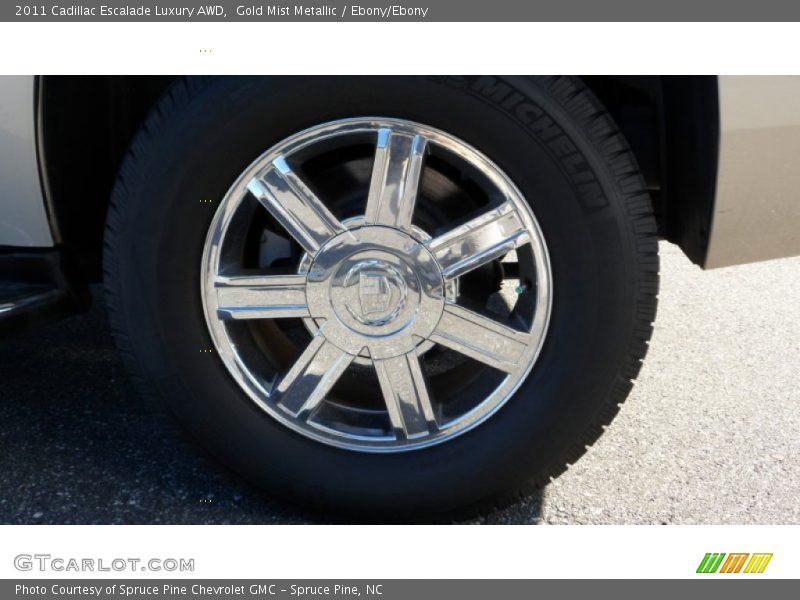 Gold Mist Metallic / Ebony/Ebony 2011 Cadillac Escalade Luxury AWD