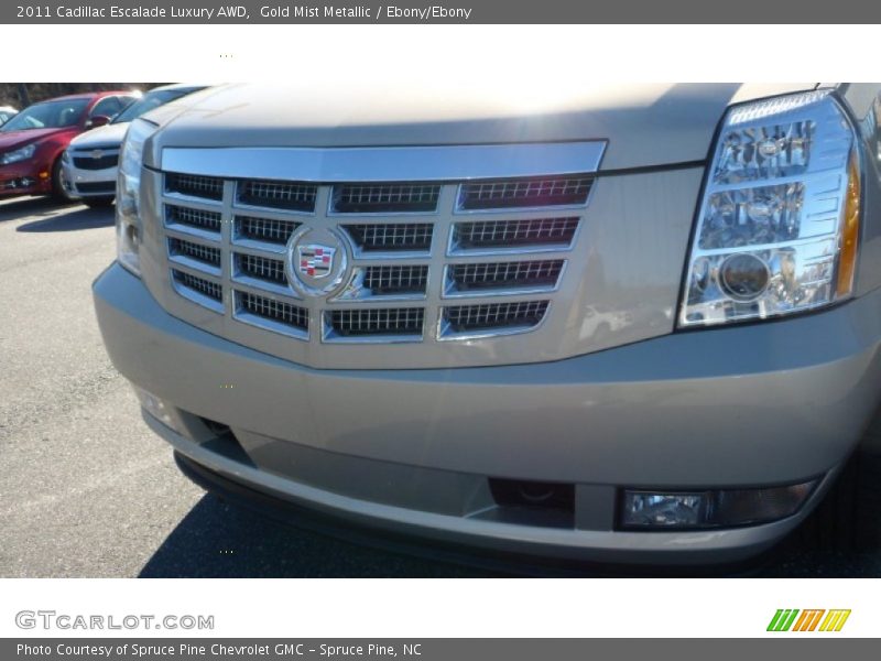 Gold Mist Metallic / Ebony/Ebony 2011 Cadillac Escalade Luxury AWD