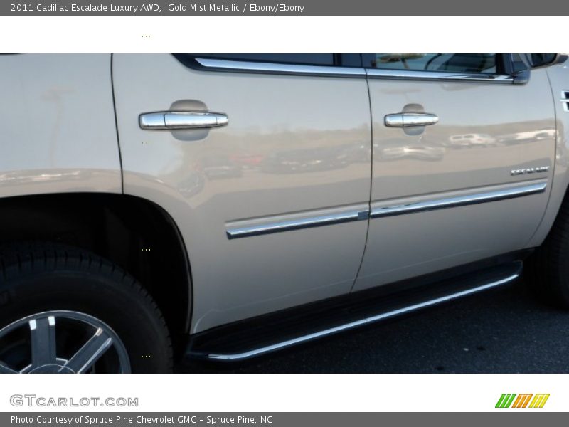 Gold Mist Metallic / Ebony/Ebony 2011 Cadillac Escalade Luxury AWD