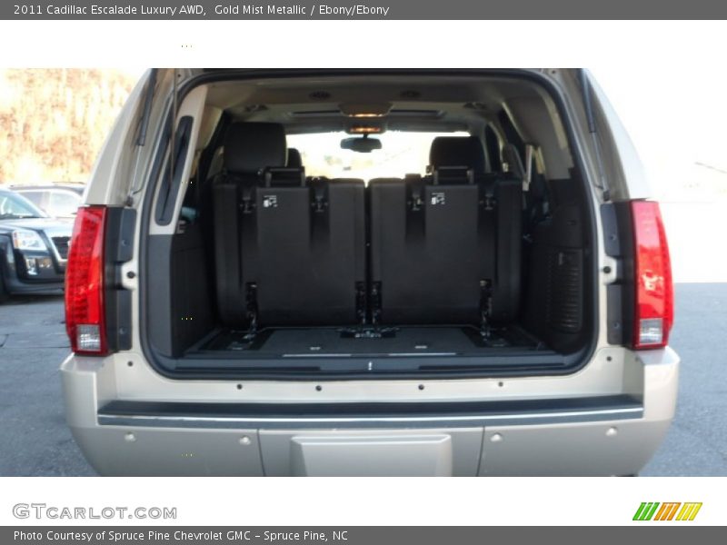 Gold Mist Metallic / Ebony/Ebony 2011 Cadillac Escalade Luxury AWD