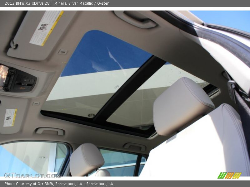 Mineral Silver Metallic / Oyster 2013 BMW X3 xDrive 28i