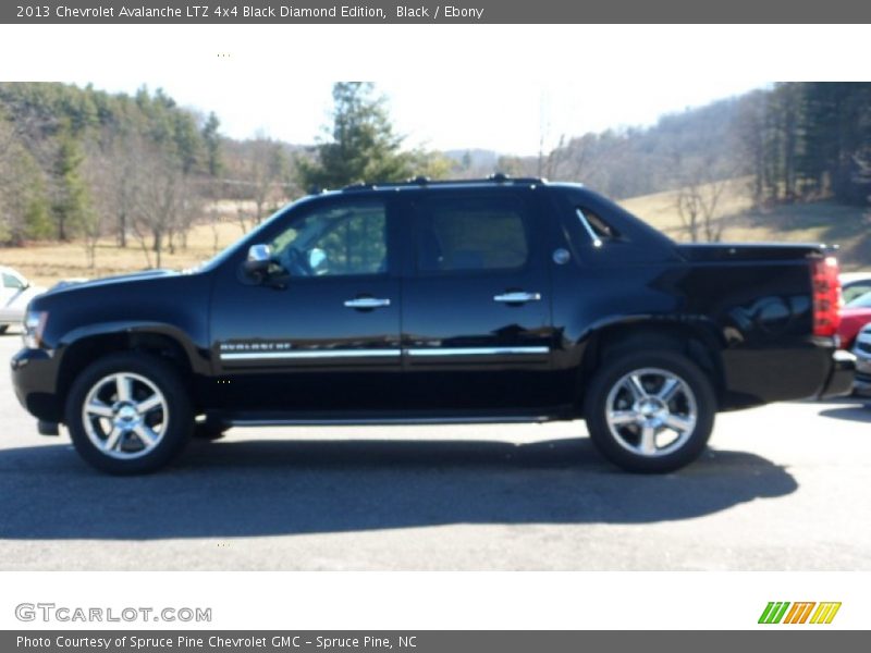 Black / Ebony 2013 Chevrolet Avalanche LTZ 4x4 Black Diamond Edition