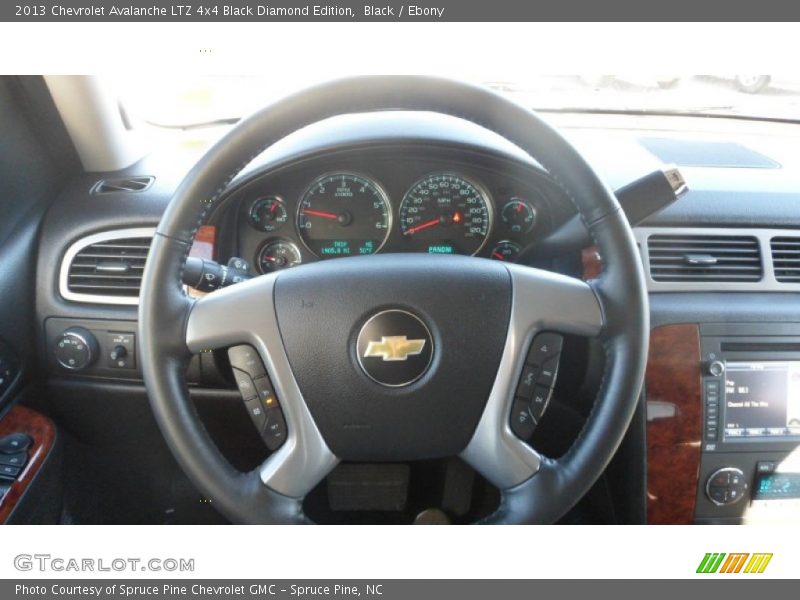 Black / Ebony 2013 Chevrolet Avalanche LTZ 4x4 Black Diamond Edition