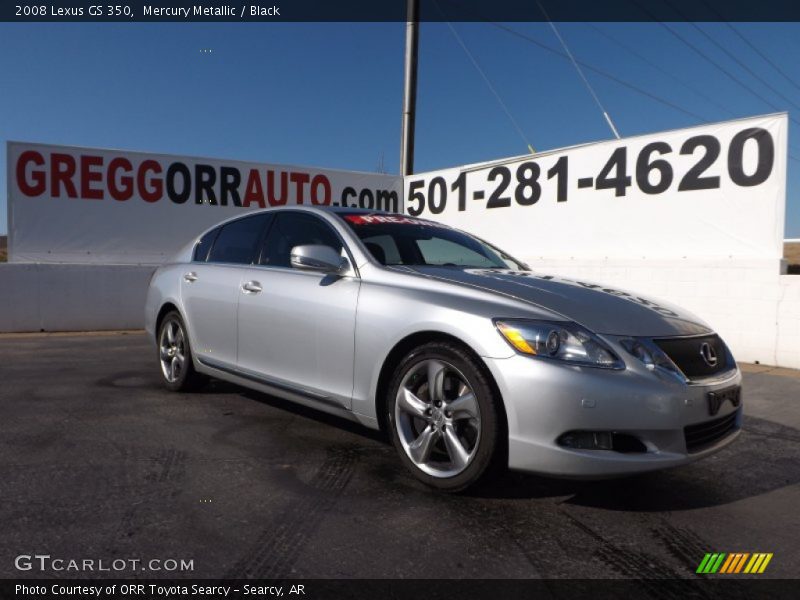 Mercury Metallic / Black 2008 Lexus GS 350