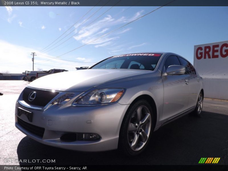 Mercury Metallic / Black 2008 Lexus GS 350