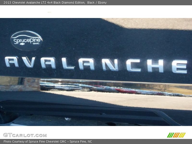 Black / Ebony 2013 Chevrolet Avalanche LTZ 4x4 Black Diamond Edition