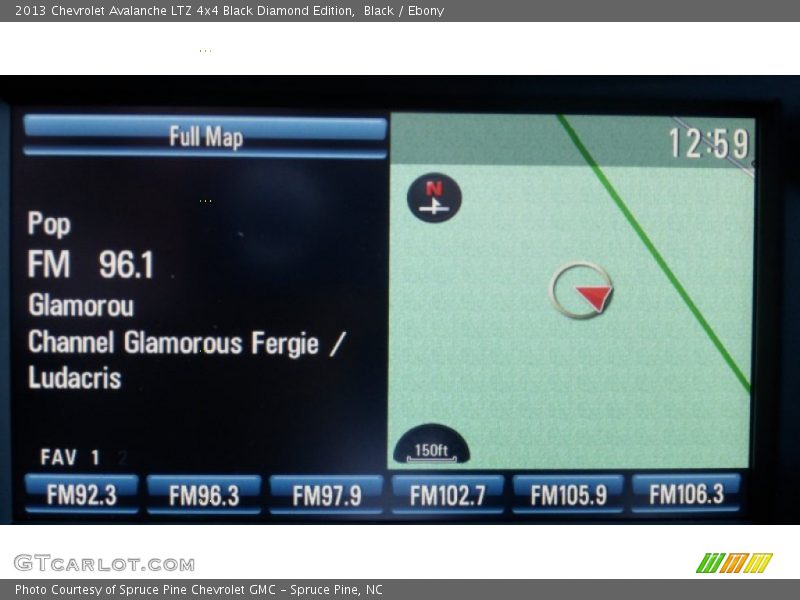 Black / Ebony 2013 Chevrolet Avalanche LTZ 4x4 Black Diamond Edition