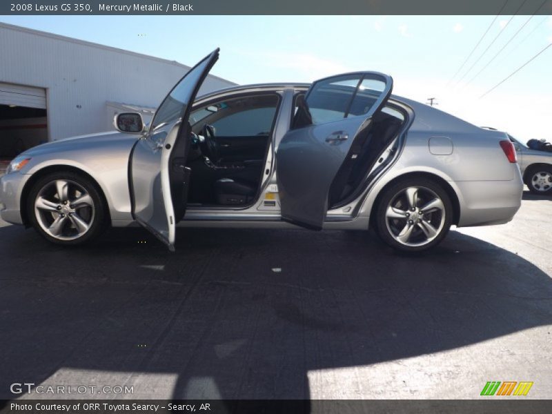 Mercury Metallic / Black 2008 Lexus GS 350