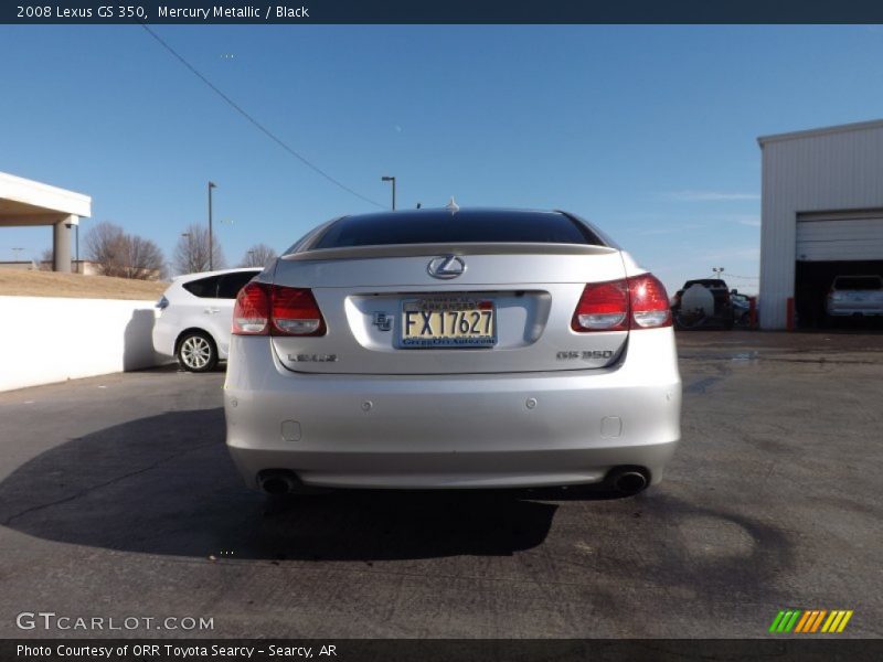 Mercury Metallic / Black 2008 Lexus GS 350
