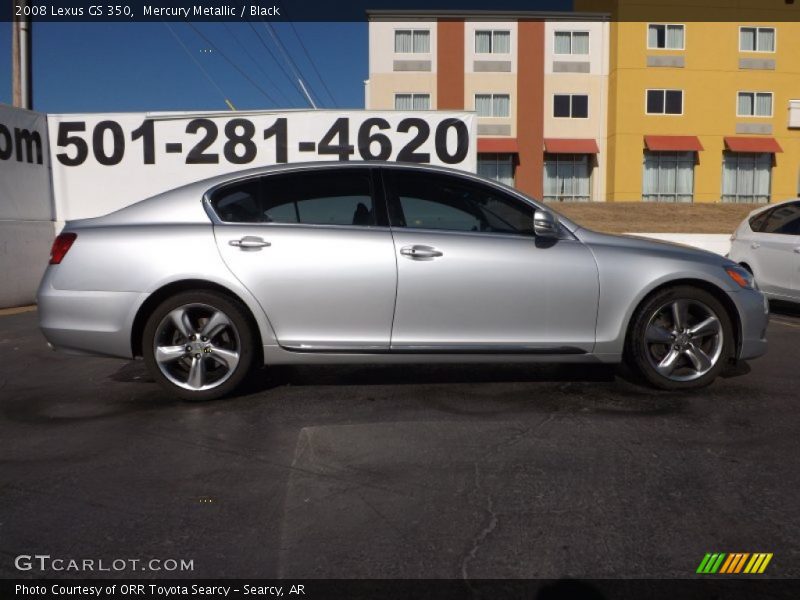 Mercury Metallic / Black 2008 Lexus GS 350