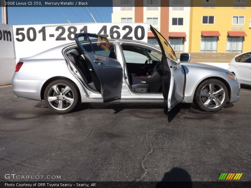 Mercury Metallic / Black 2008 Lexus GS 350