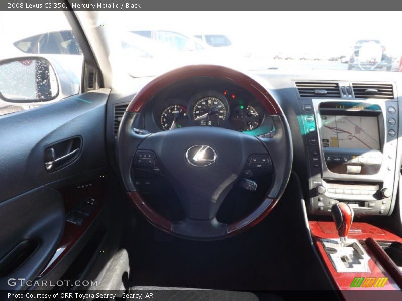 Mercury Metallic / Black 2008 Lexus GS 350